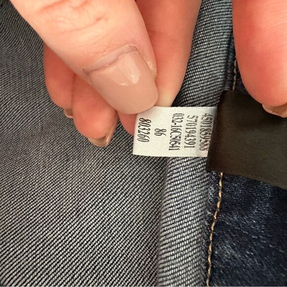 Chicos 1 Raw-Hem Girlfriend Ankle Jeans go slimming pants denim size 8 m medium - Picture 8 of 8